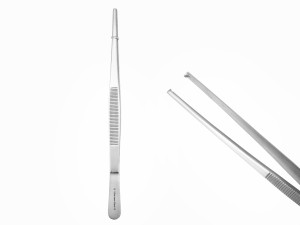 Pinceta chirurgiczna 1/2 ząbki - 25 cm